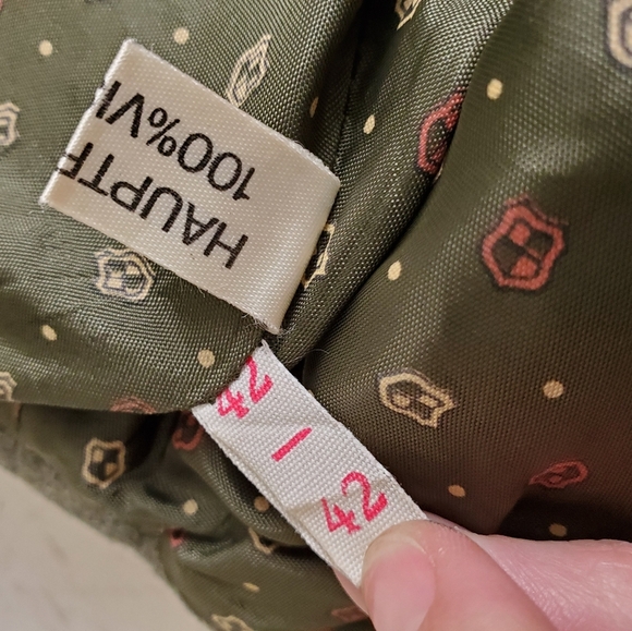 Bavarian Loden Forest Fairy Moss Green Wool Trench Coat - Picture 6 of 12